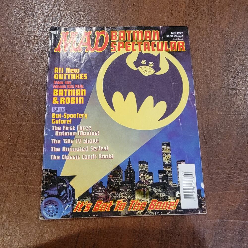 Vintage July 1997 Mad Magazine Batman Spectacular